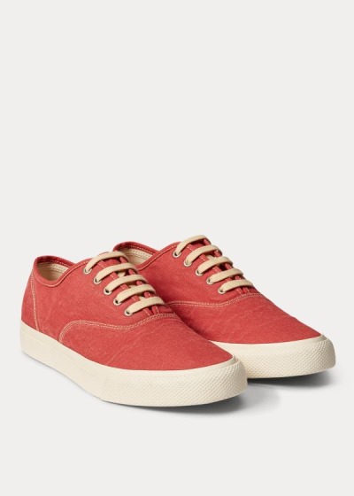 Ralph Lauren New Norfolk Lærred Sneakers Dame Danmark (IFRDV7148)